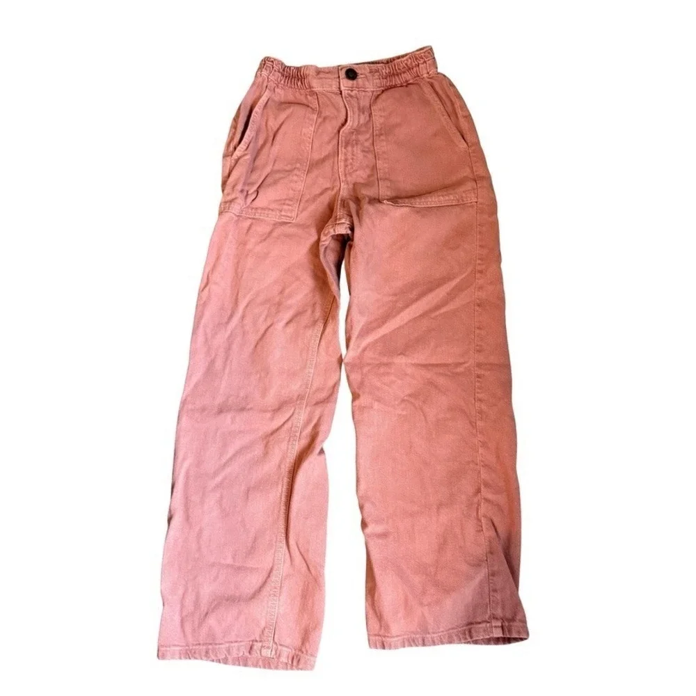 Zara Pants Pink Wide Leg Elastic Waist Kids Size 10